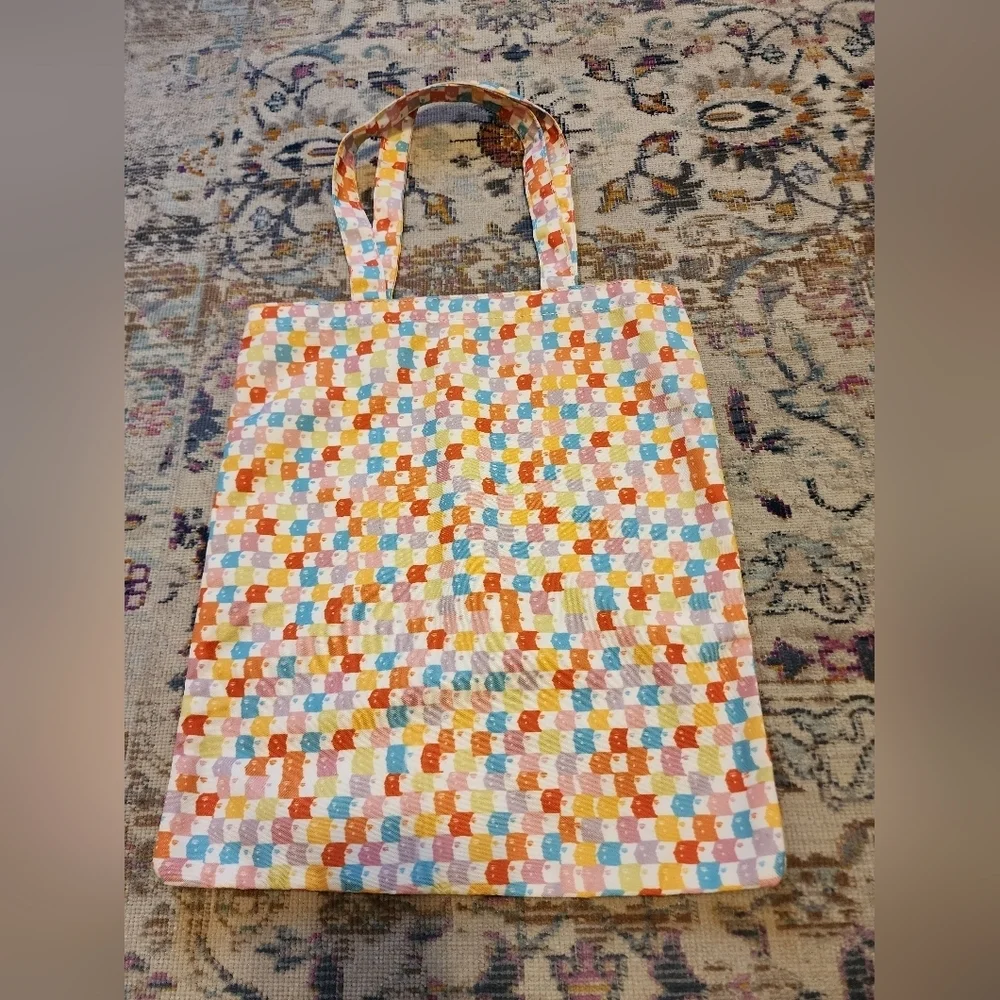 NWOT Mandville Signature Vibrant Multicolor Canvad Tote Bag